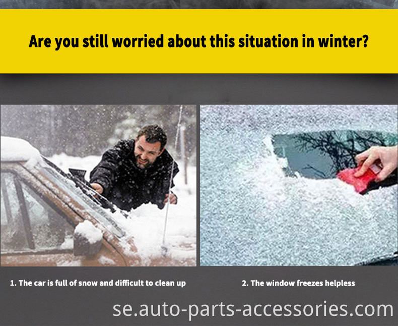 Bekväm användning Winter Hail Guard Waterproof PE 4 Lager Grå halv bilskydd med remmar